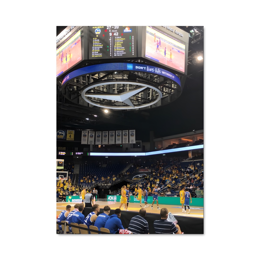 Poster Dunk au Michigan – affiche Basketball
